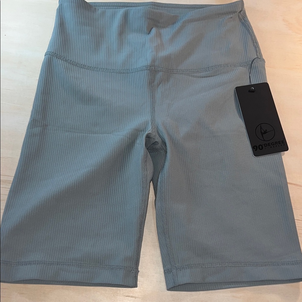 90 Degree By Reflex Women's Light Green Bike  Shorts  Sz S NWT